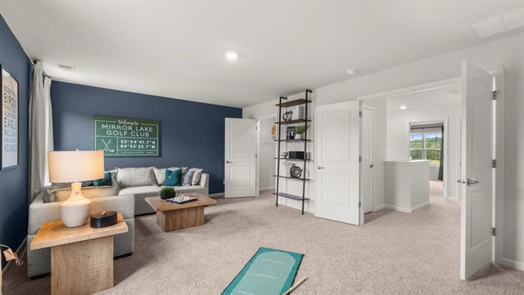 Furnished interior view inside a new home in Fairway 17 at Mirror Lake, Villa Rica (Image 36).