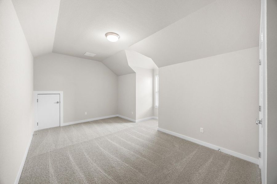 Bedroom in the Elm home plan by Trophy Signature Homes – REPRESENTATIVE PHOTO Bedroom in the Elm home plan by Trophy Signature Homes – REPRESENTATIVE PHOTO