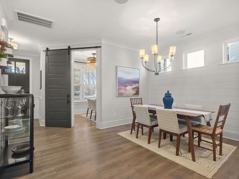 Representative furnished interior of a home built from the Charlotte II by True Homes in Colvin Park, Rock Hill (Image 14).