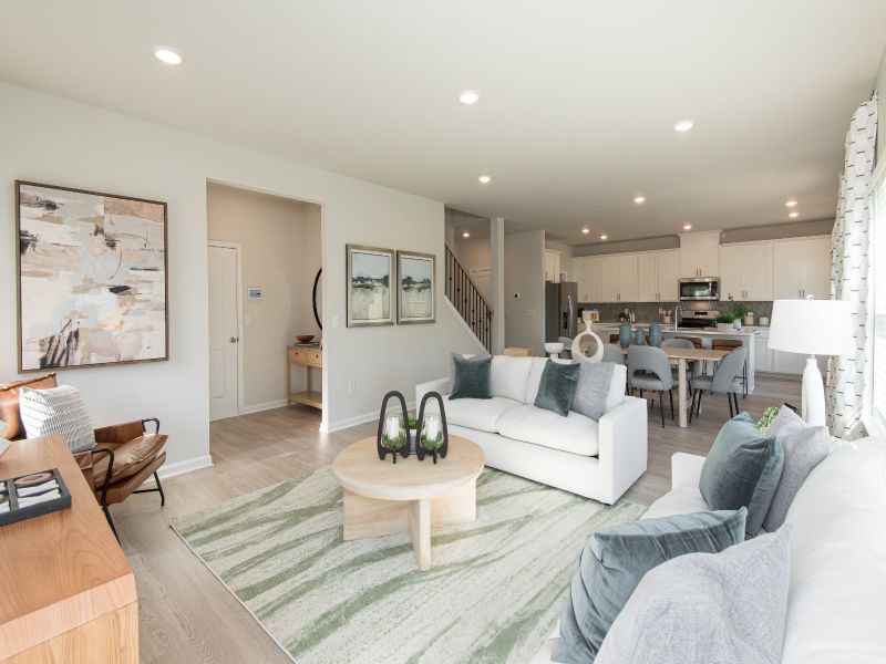 Furnished interior view inside a new home in Preserve at Mountain Creek, Pendergrass (Image 12).