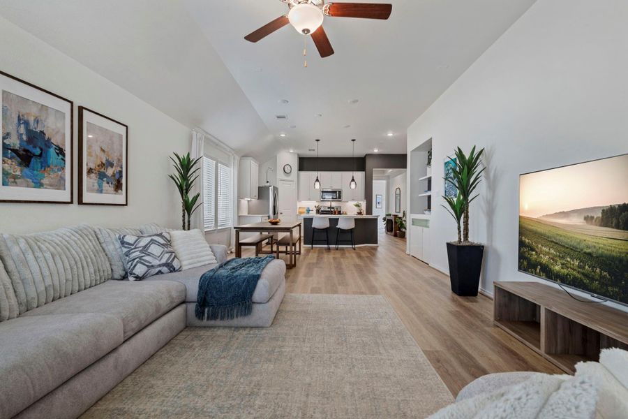 Furnished interior view inside a new home in , Conroe (Image 29).