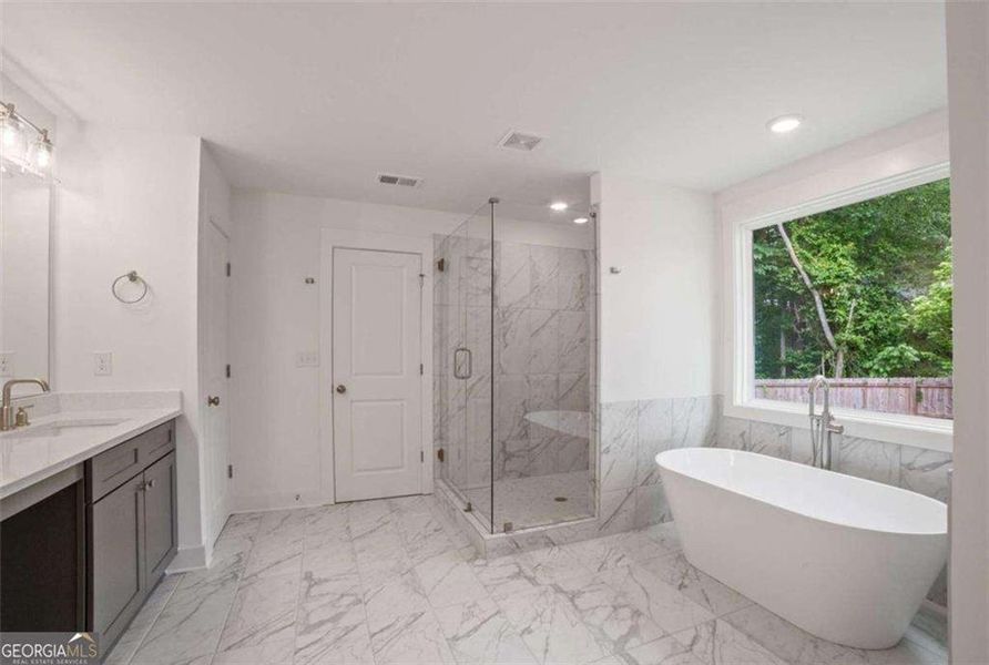 Furnished interior view inside a new home in The Villages at Whites Mill, Decatur (Image 8).