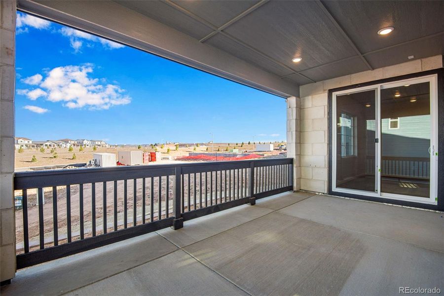 Exterior details and patio area of a home in Prelude at Sterling Ranch, Littleton (Image 3).