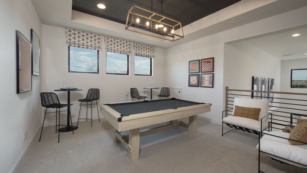 Furnished interior view inside a new home in Santa Rita Ranch - Eldorado, Liberty Hill (Image 15).