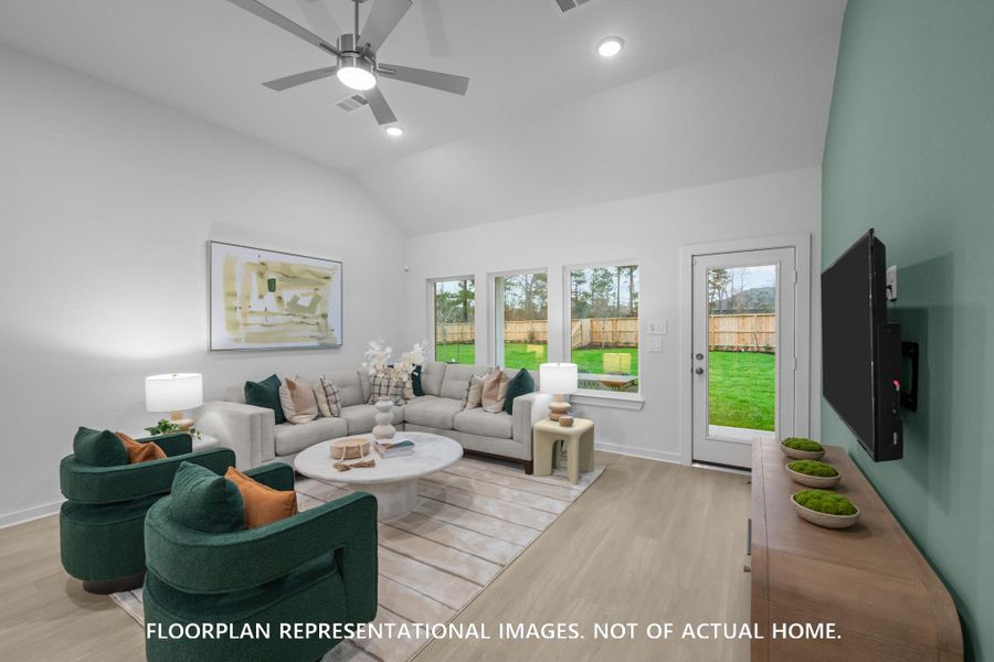 Furnished interior view inside a new home in Sorella, Tomball (Image 13).