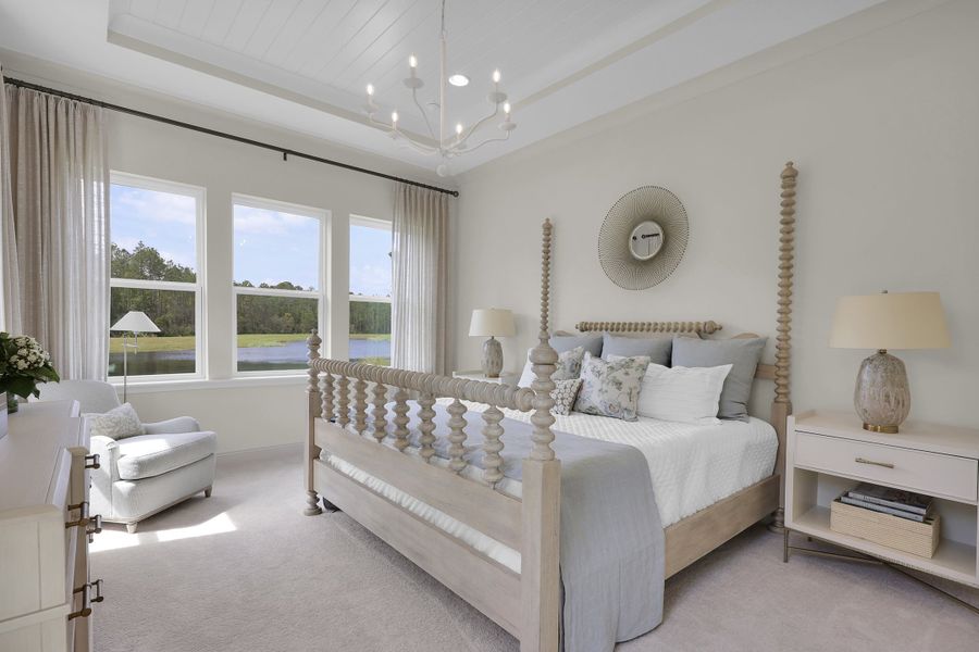 Representative furnished interior of a home built from the Sawyer by Riverside Homes in Mariposa at EverRange, Jacksonville (Image 56).