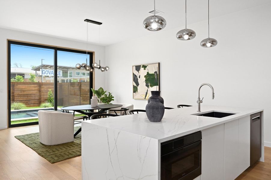 Furnished interior view inside a new home in , Austin (Image 13). Furnished interior view inside a new home in , Austin (Image 13).