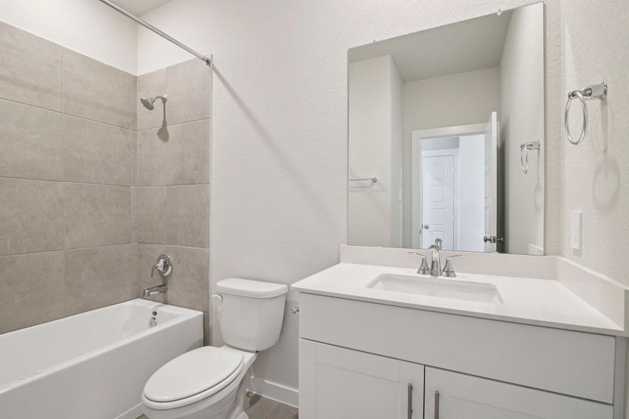 Furnished interior view inside a new home in Landing Meadows - Traditional Series, New Caney (Image 7).