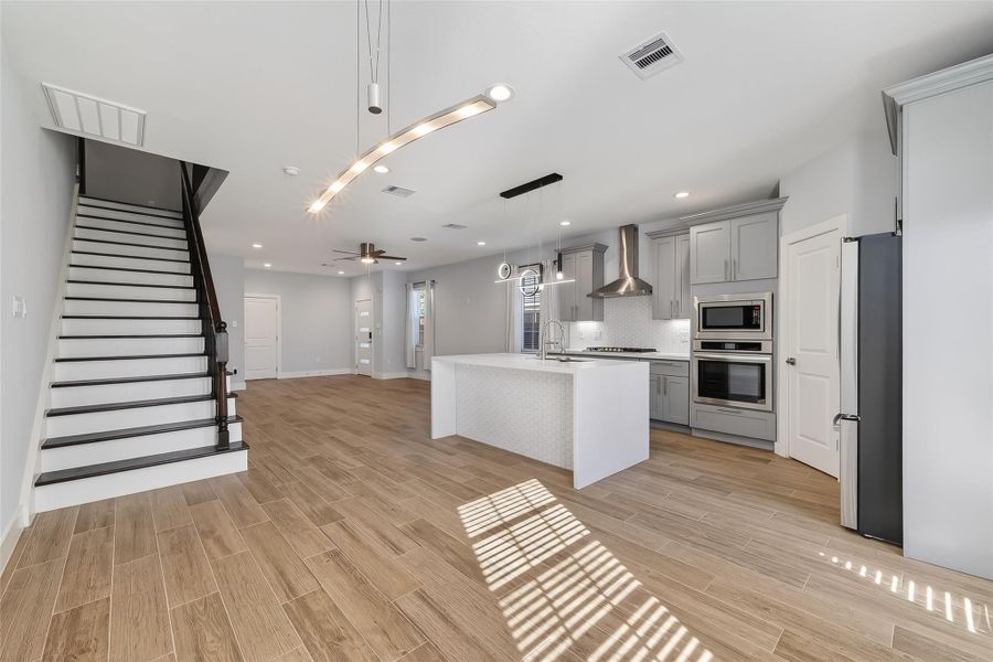 Furnished interior view inside a new home in , Houston (Image 6).