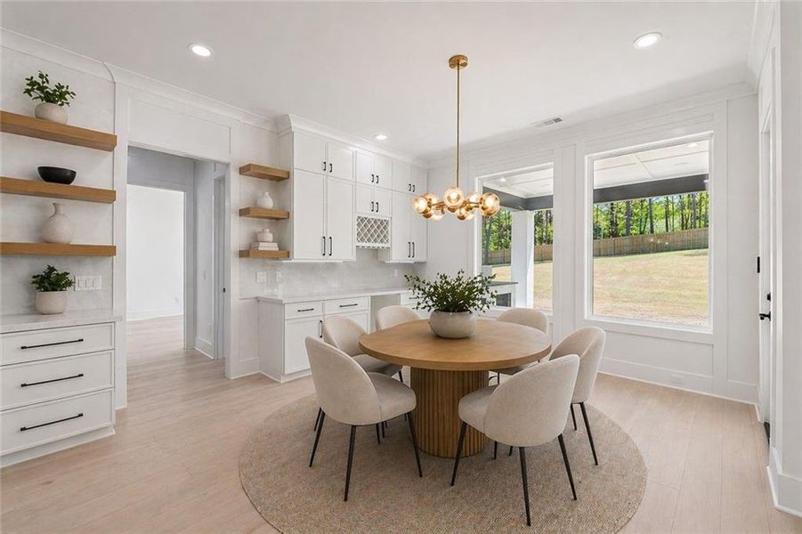 Furnished interior view inside a new home in , Grayson (Image 9).