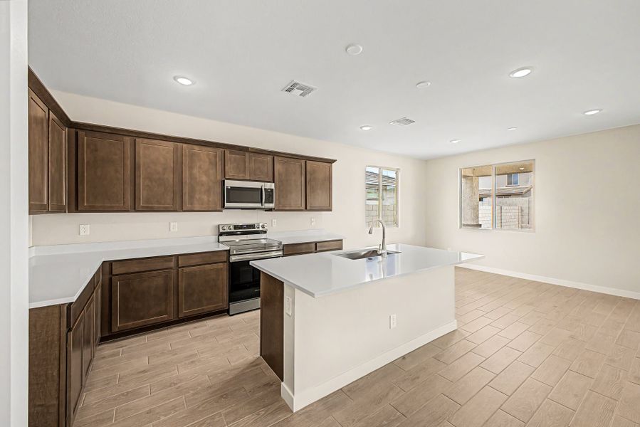 Furnished interior view inside a new home in Bentridge, Buckeye (Image 4).