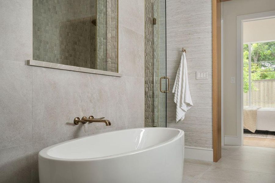 Close-up of interior finishes inside a home in , Dallas (Image 19).