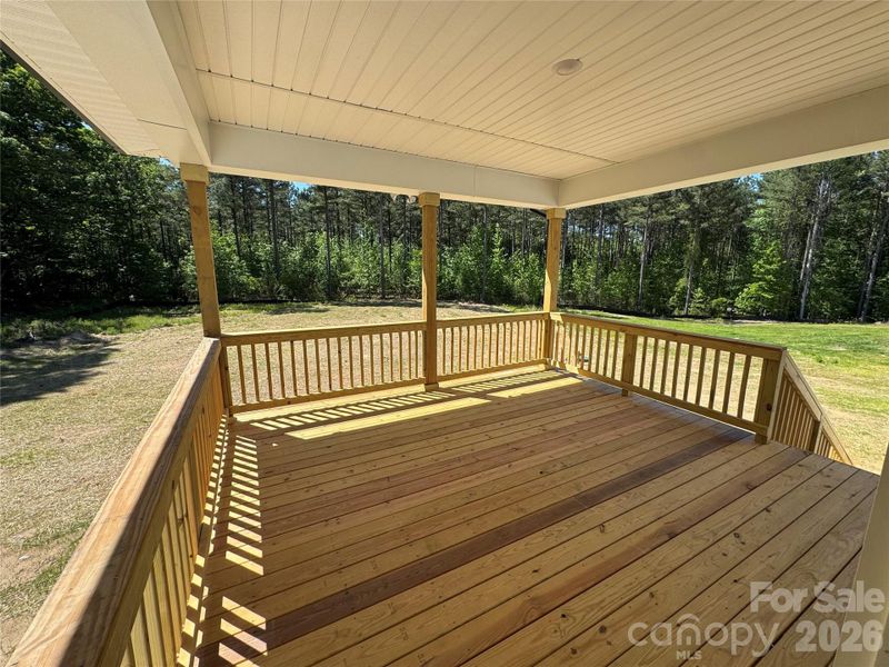 Covered back porch