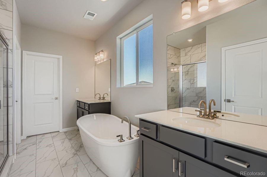 Furnished interior view inside a new home in Wolf Creek Run, Strasburg (Image 8).