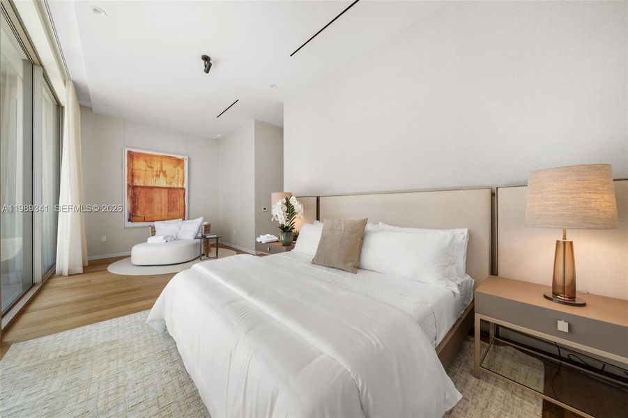 Furnished interior view inside a new home in , Miami (Image 42).