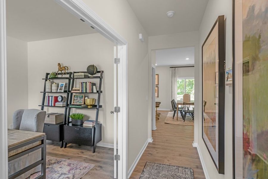 Representative furnished interior of a home built from the PENWELL by D.R. Horton in East Ridge, Ayden (Image 6).