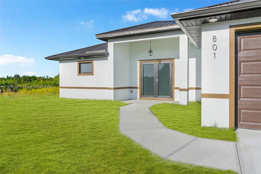 Exterior details and patio area of a home in , Lehigh Acres (Image 25).