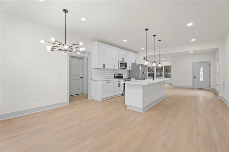 Furnished interior view inside a new home in , Atlanta (Image 6).