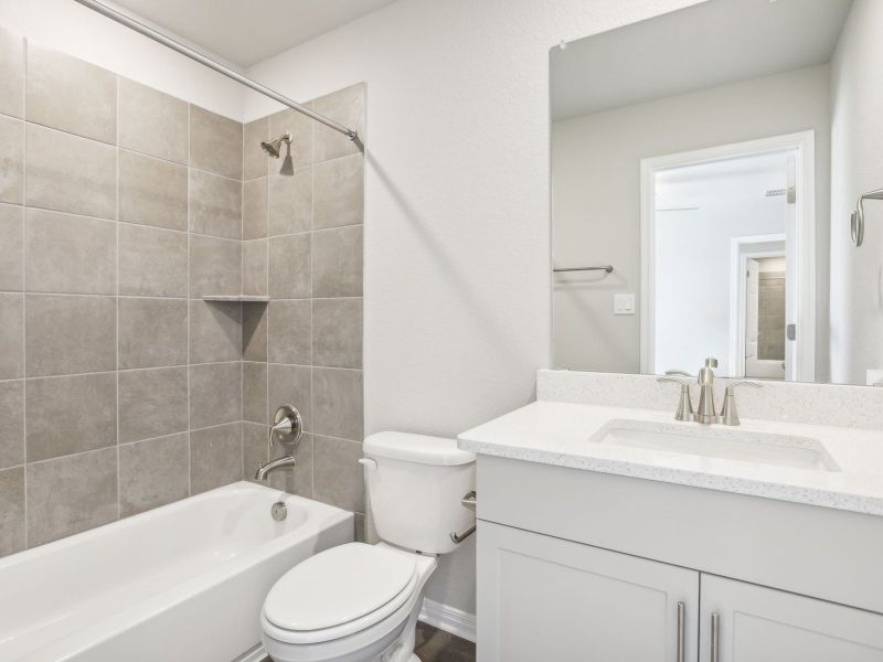 Furnished interior view inside a new home in Opal Meadows, Kyle (Image 5).