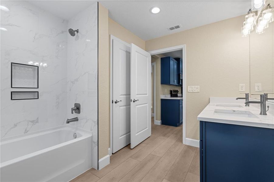 Furnished interior view inside a new home in , Englewood (Image 11).