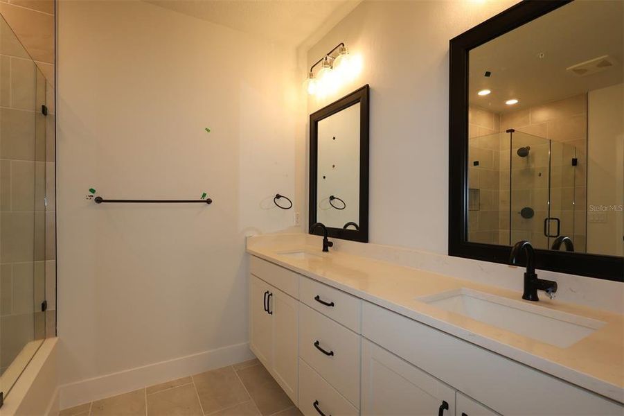 Furnished interior view inside a new home in Towns at Union, St. Petersburg (Image 15).