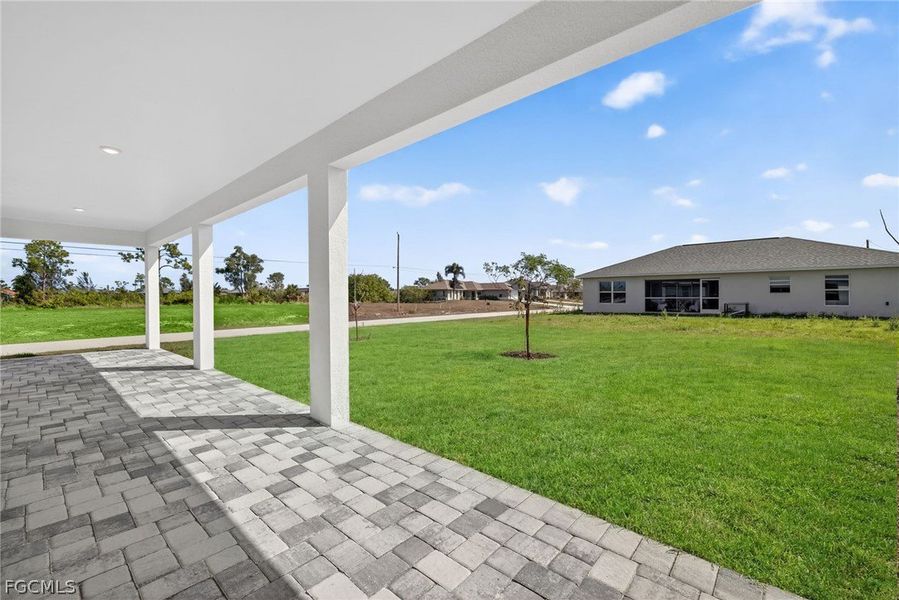 Exterior details and patio area of a home in Cape Coral, Cape Coral (Image 22).