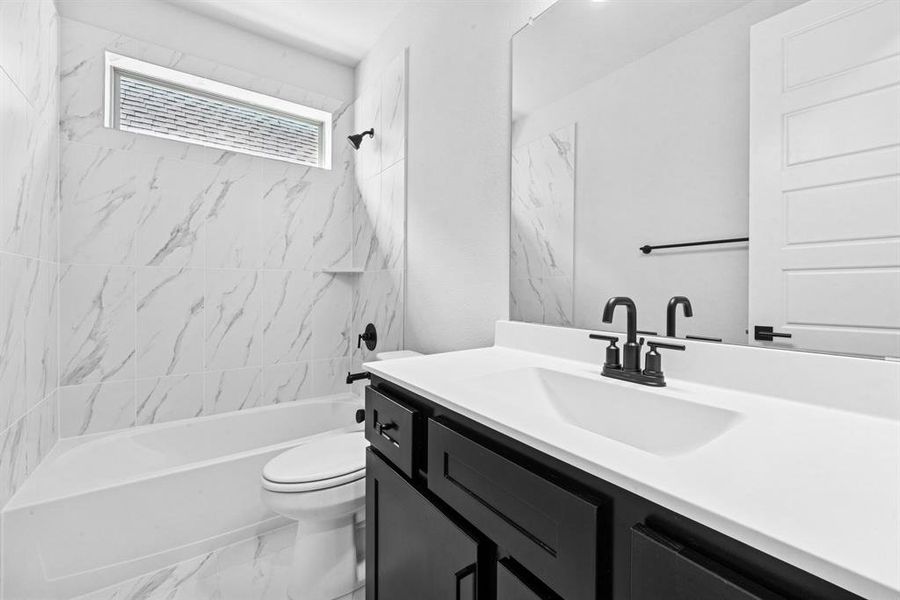 Furnished interior view inside a new home in South Pointe  Cottage Series, Mansfield (Image 9).