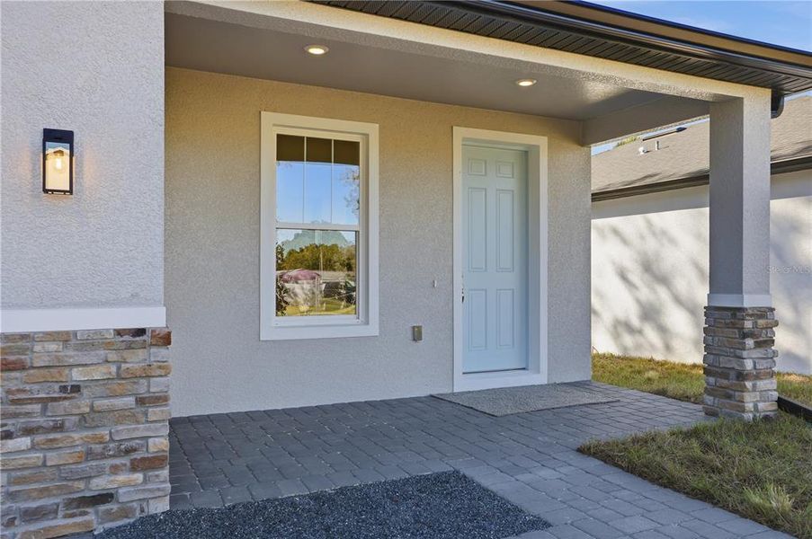 Exterior details and patio area of a home in , Sanford (Image 3).