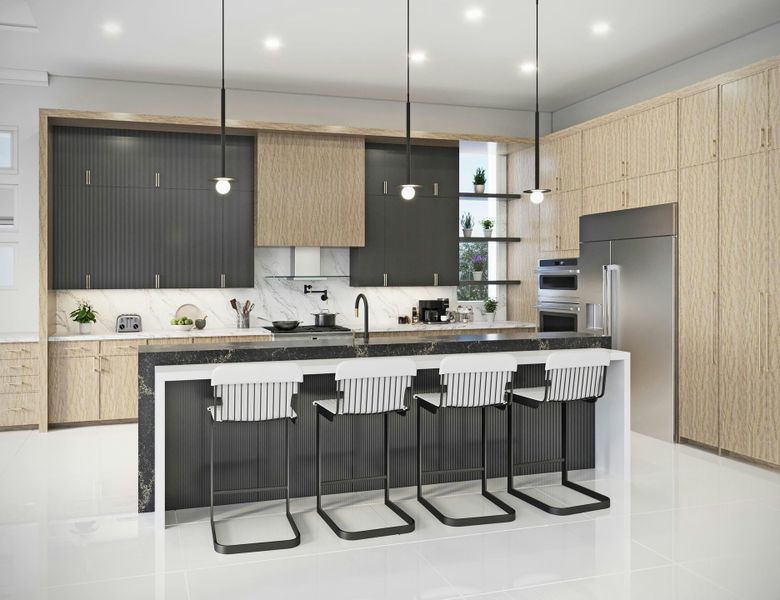 2D floor plan layout for the Keenan by GHO Homes in Tesoro Club, Port St. Lucie, FL (Image 134).