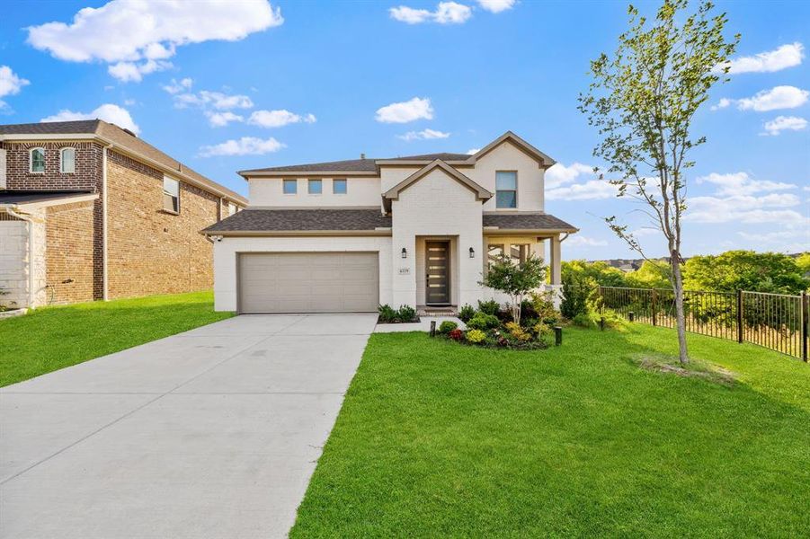 Front exterior of a new home in , McKinney, TX, highlighting curb appeal (Image 22). Front exterior of a new home in , McKinney, TX, highlighting curb appeal (Image 22).