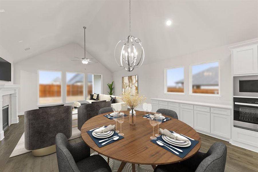 812 Stoney Bridge Way -Dining & Family Room Virtual Staging 812 Stoney Bridge Way -Dining & Family Room Virtual Staging