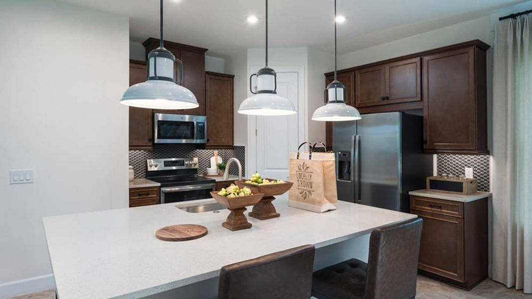 Representative furnished interior of a home built from the Allora by Taylor Morrison in Esplanade at Wellen Park, Englewood (Image 4). Representative furnished interior of a home built from the Allora by Taylor Morrison in Esplanade at Wellen Park, Englewood (Image 4).