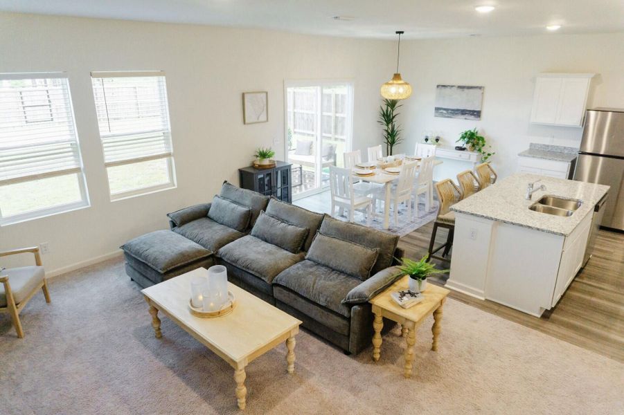 Furnished interior view inside a new home in , Summerville (Image 19). Furnished interior view inside a new home in , Summerville (Image 19).