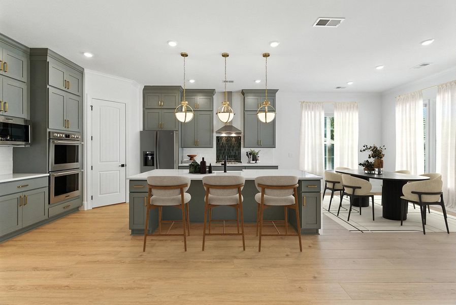 Representative furnished interior of a home built from the Rutledge II - Elite Collection by Mungo Homes in Suter Estates, Easley (Image 3).