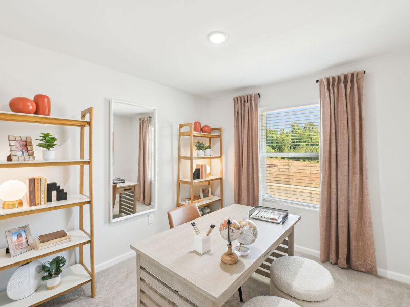 Furnished interior view inside a new home in Courts at Brook Run, Moncks Corner (Image 13).