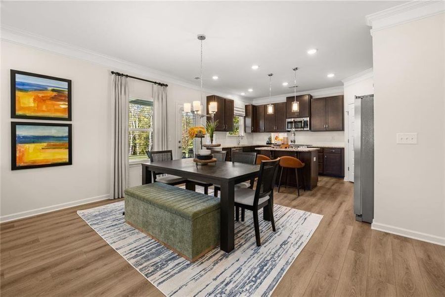 Furnished interior view inside a new home in Oakmont, Dallas (Image 12).