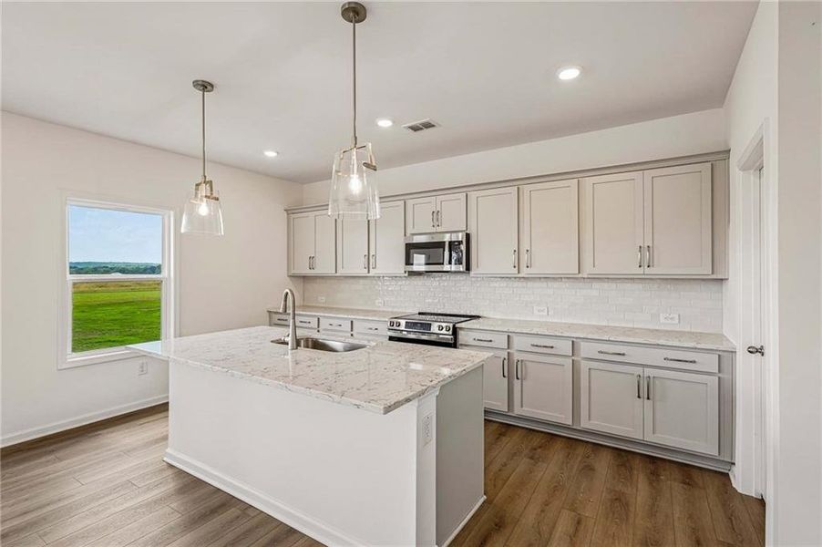 Furnished interior view inside a new home in Langston Reserve, Cartersville (Image 6).