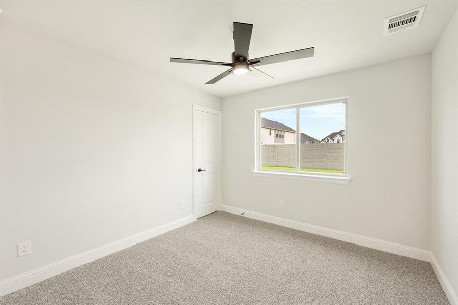 Spacious, unfurnished interior of a new home in Painted Tree Woodland District 50, McKinney (Image 19). Spacious, unfurnished interior of a new home in Painted Tree Woodland District 50, McKinney (Image 19).