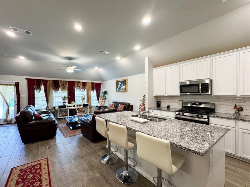 Furnished interior view inside a new home in Woodmere, Denton (Image 12). Furnished interior view inside a new home in Woodmere, Denton (Image 12).