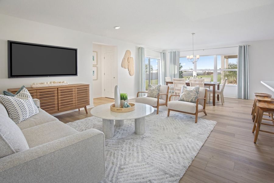 Furnished interior in a model home at Heron Glen in Palmetto (Image 7).