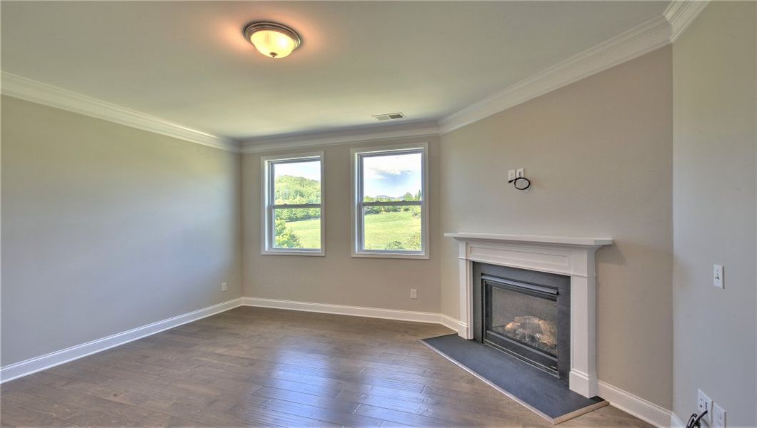 Representative unfurnished interior of a home built from the ARLINGTON DRHe by D.R. Horton in Valley View, Waynesville (Image 20).