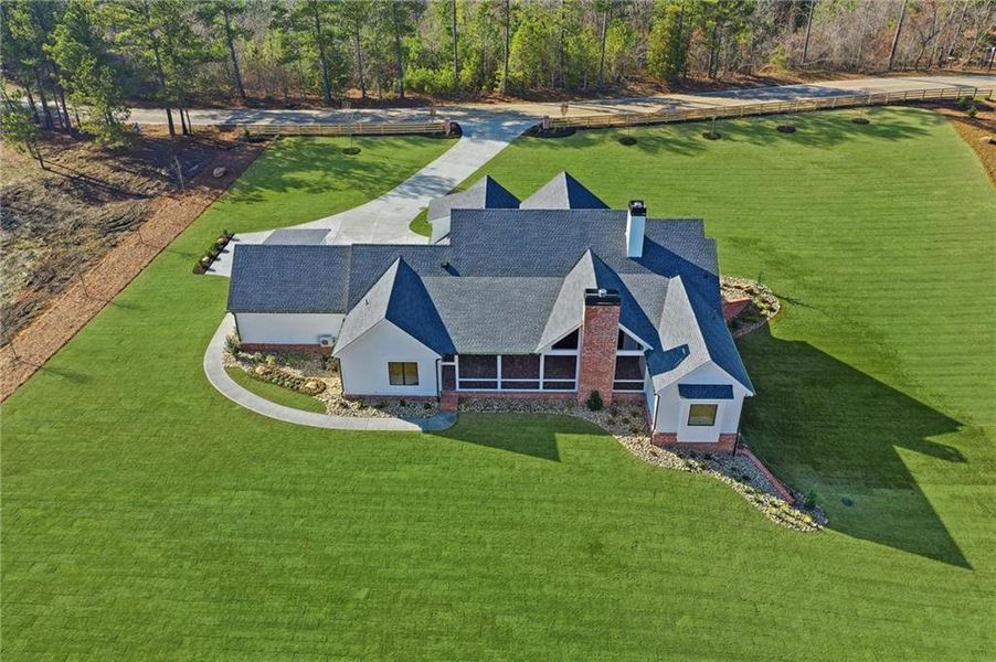 Front exterior of a new home in , White, GA, highlighting curb appeal (Image 25). Front exterior of a new home in , White, GA, highlighting curb appeal (Image 25).