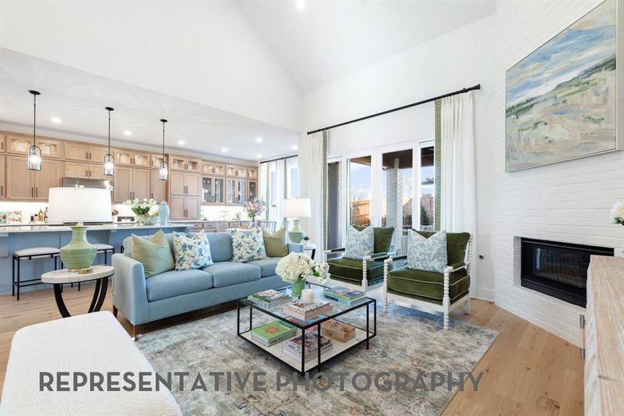 Furnished interior view inside a new home in Wildflower Ranch, Dish (Image 15).