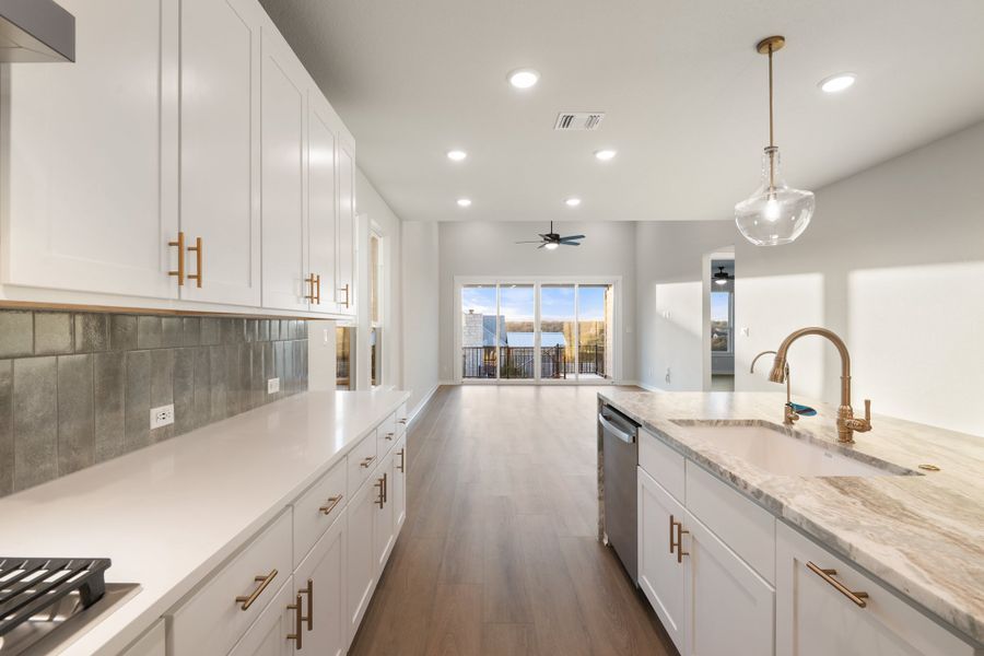 Furnished interior view inside a new home in Lariat, Liberty Hill (Image 9).
