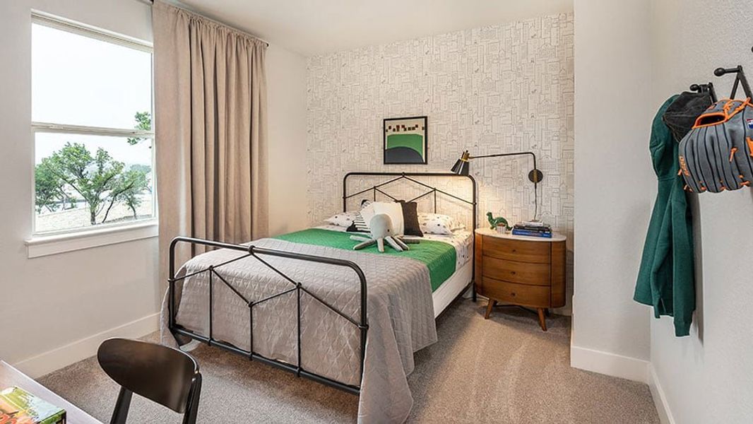 Furnished interior view inside a new home in Travisso, Leander (Image 17).