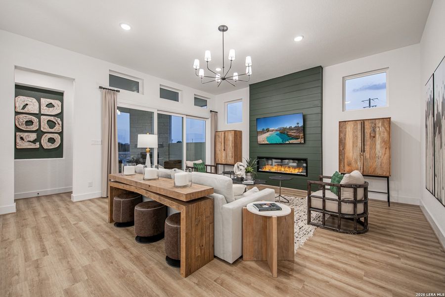 Furnished interior view inside a new home in Mesa Western, Cibolo (Image 26).