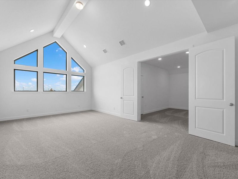 Spacious, unfurnished interior of a new home in Meridiana - 60', Manvel (Image 25). Spacious, unfurnished interior of a new home in Meridiana - 60', Manvel (Image 25).