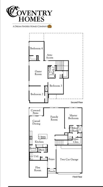 2D floor plan layout of this home in Sundance Cove, Crosby, TX (Image 2). 2D floor plan layout of this home in Sundance Cove, Crosby, TX (Image 2).