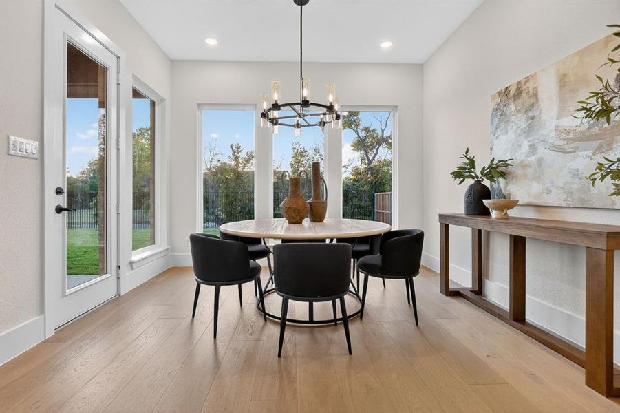Furnished interior view inside a new home in The Grove, Fort Worth (Image 31).