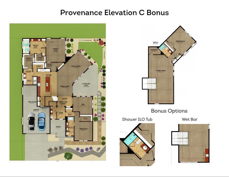 2D floor plan layout for the Provenance by Epcon Communities in Chipeta Hollows, Grand Junction, CO (Image 6). 2D floor plan layout for the Provenance by Epcon Communities in Chipeta Hollows, Grand Junction, CO (Image 6).